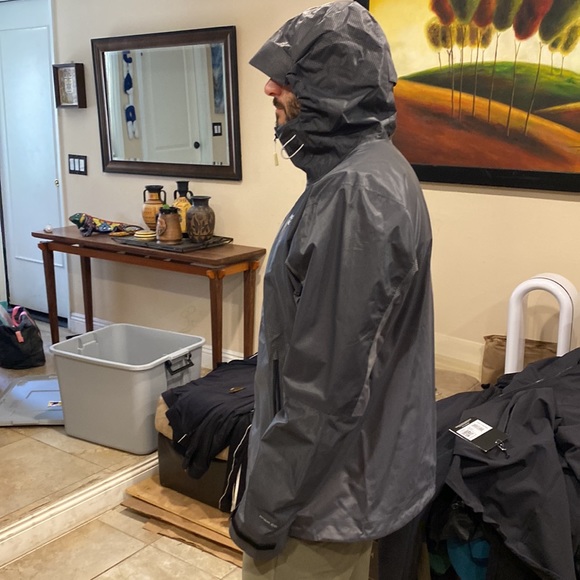 The North Face Rain Shell Jacket Large Gray - Picture 3 of 12